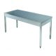 Masa de lucru inox, fara rebord si polita, 1000 mm