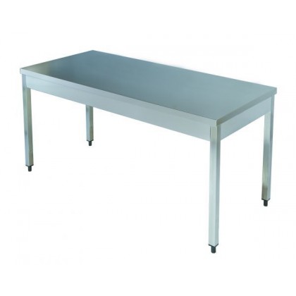 Masa de lucru inox, fara rebord si polita, 1500 mm