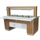 Vitrina calda patiserie cu dulap , 4 GN 1/1-65 mm