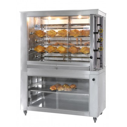 Rotisor electric cu tije pentru 30-35 pui