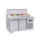 Masa rece preparare pizza cu 2 usi si 8 GN-uri + capac / 1400X700X970 mm