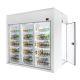 Camera frigorifica cu vitrina 3 usi si spatiu depozitare walk-in/ 5,5 m³