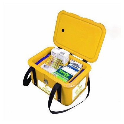 Termobox medical, rosu/galben, 11 litri