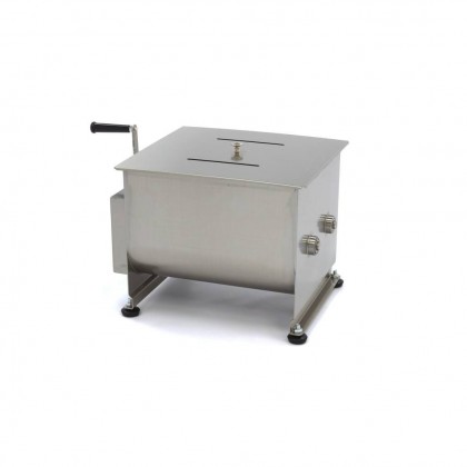 Malaxor carne manual, cu 2 spirale pentru mixare, 60 kg
