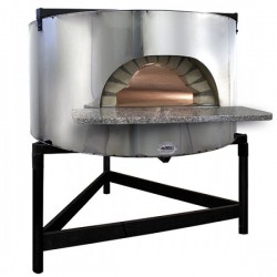 Cuptor pizza pe lemne, capacitate vatra 1,45 m, fatada inox - 1