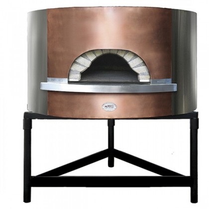 Cuptor pizza pe lemne, capacitate vatra 1,54 m, fatada cupru - 1