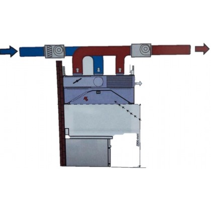 Hota cubica cu inductie fara motor, 2400x1300 mm - 2