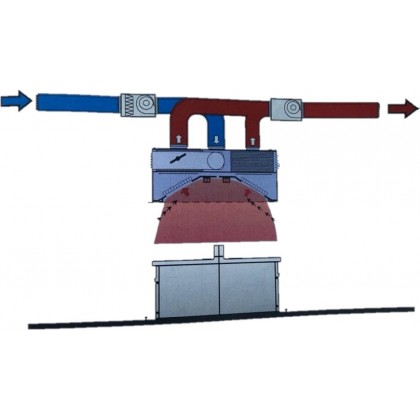 Hota cubica centrala cu inductie fara motor, 3200x2200 mm - 2