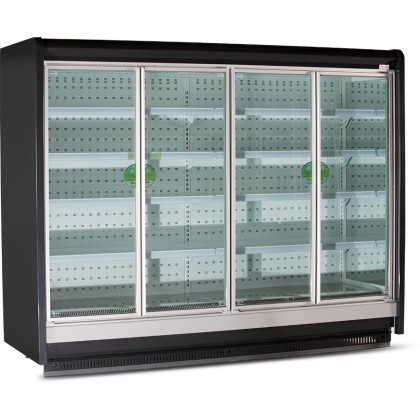 Vitrina frigorifica usi batante, rama aluminium, lactate/mezeluri/bauturi - 1