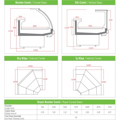 Vitrina expunere, geam drept, fara agregat - 2