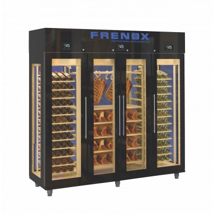 Vitrina inox expunere vinuri si delicatese, 4 usi - 1