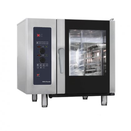 Cuptor convectie pe gaz, cu injectie directa/sistem automat de curatare, 6xGN1/1 - 1