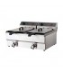 Friteuza electrica, 2x10 litri, inox