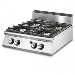 Aragaz profesional de banc cu 4 arzatoare, gaz