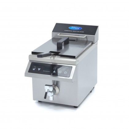 Friteuza cu inductie, 8 litri cu robinet de scurgere