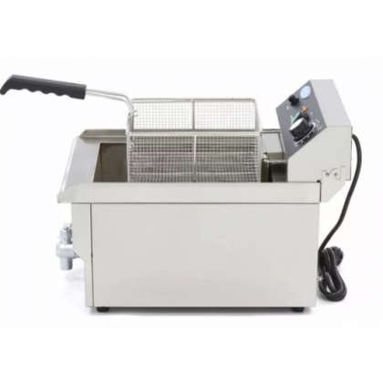 Friteuza electrica, 1 x 16 litri cu robinet de scurgere ulei - 4