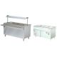 Masa calda (Bain Marie) 4GN 1/1, cu spatiu de depozitare incalzit